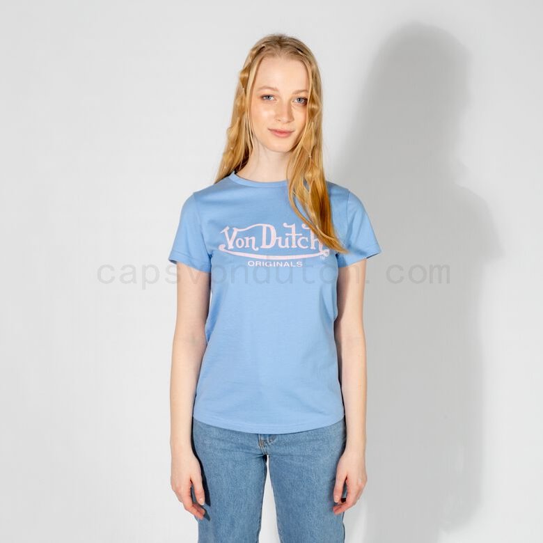 (image for) vondutch originals Von Dutch Originals -Alexis T-Shirt mit Rundhalsausschnitt, blue F0817888-01647 Online Shops
